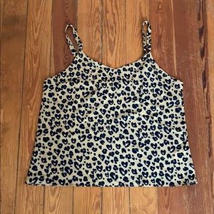 Cheetah print tank top